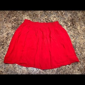 Red skirt